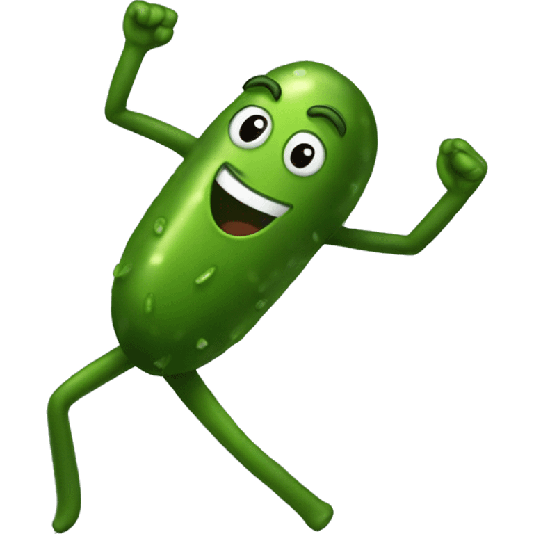 dancing pickle emoji