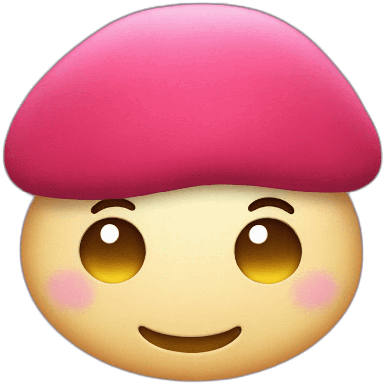 smiling blob beret emoji