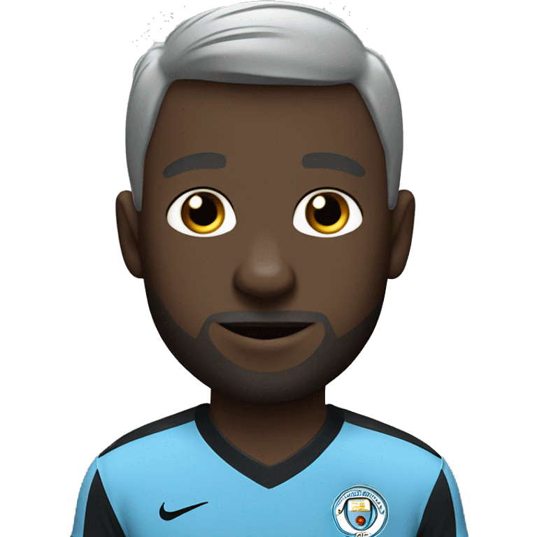 black cat in a man city shirt emoji