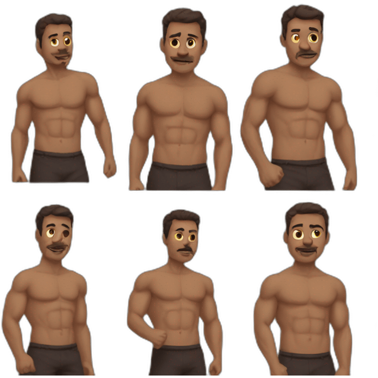 6 pack man emoji