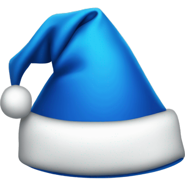 Blue Santa hat emoji