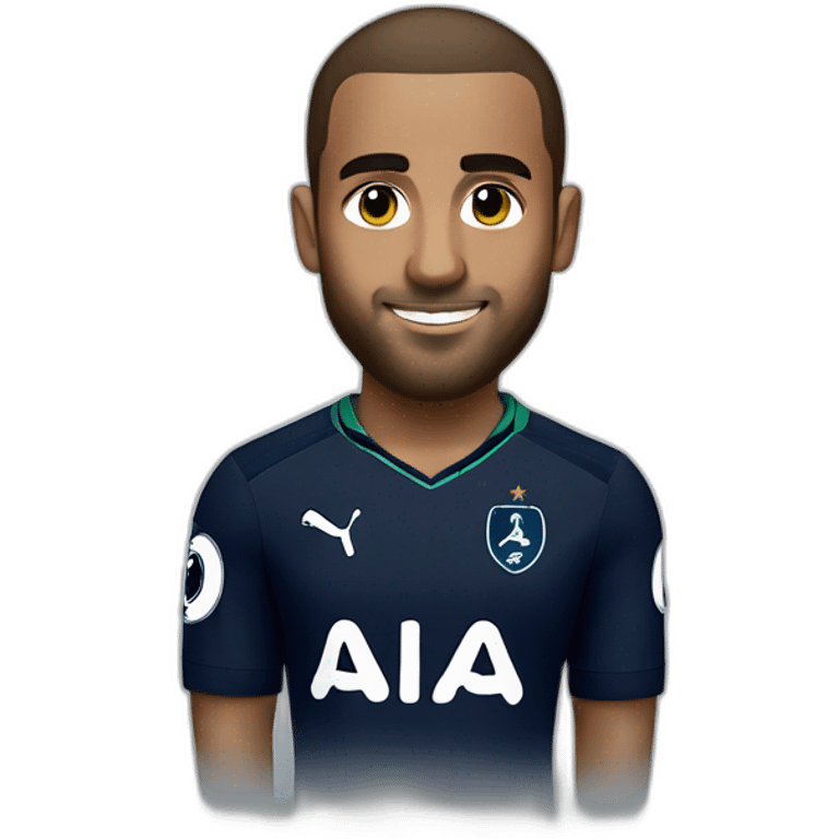 Lucas moura in a green tottenham jersey emoji