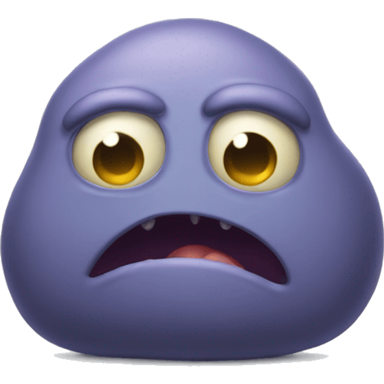 Blob monster sad emoji