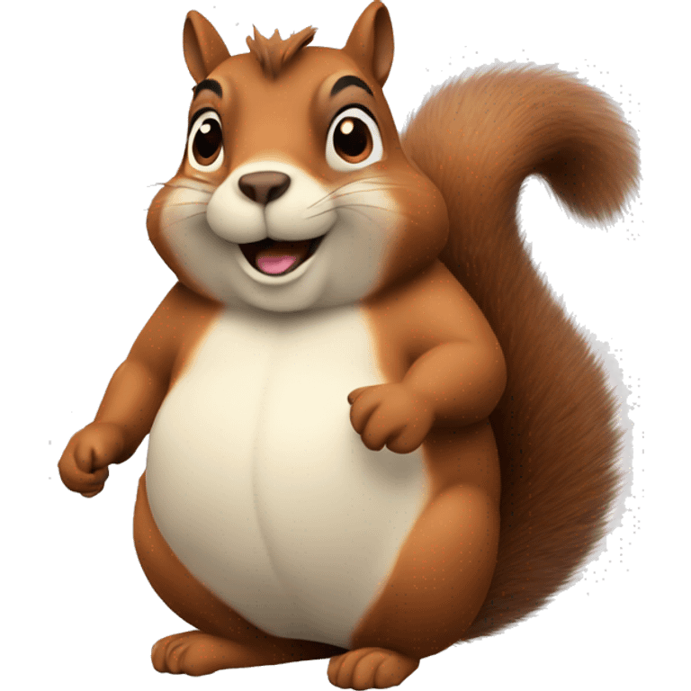 A fat squirrel emoji