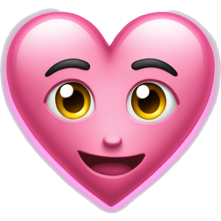 Corazón roto rosa con luces emoji