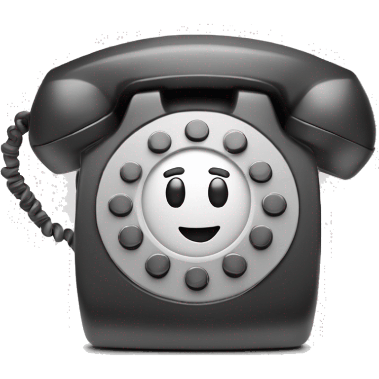 quero um emoji com um telefone branco dentro de um circulo vrde com cntorno vere emoji