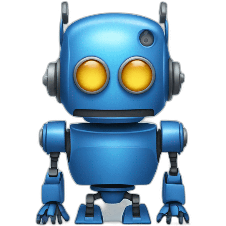 Blue robot emoji