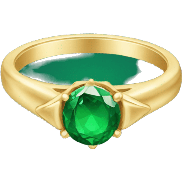 Dainty Emerald ring emoji