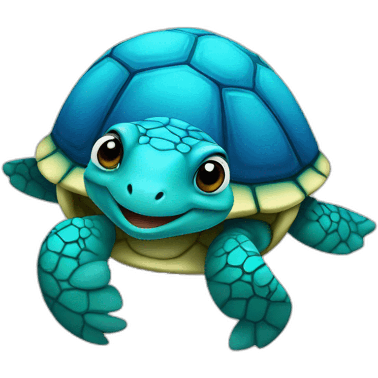 cute-blue-turtle emoji