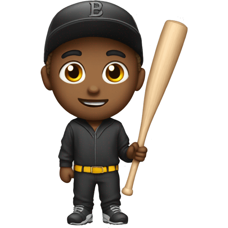 Boy with bat emoji