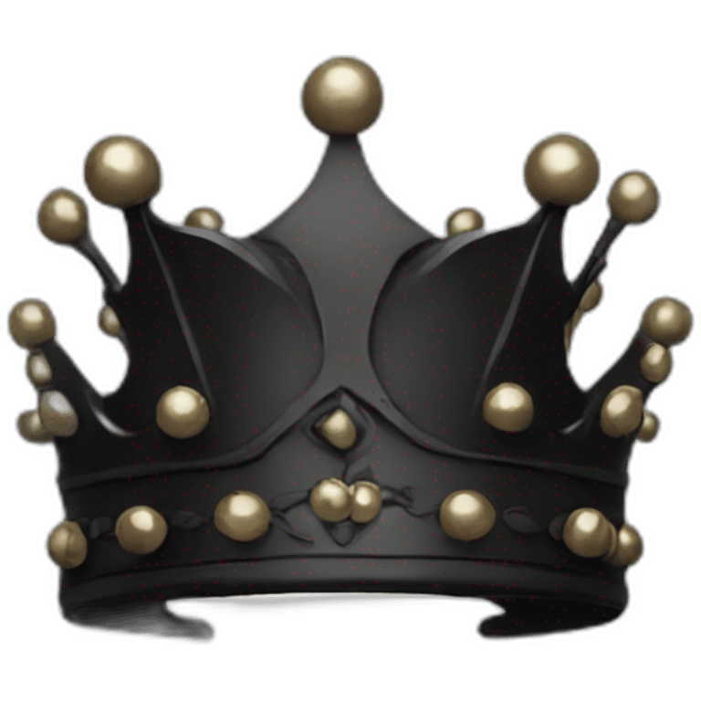 black fantasy crown emoji