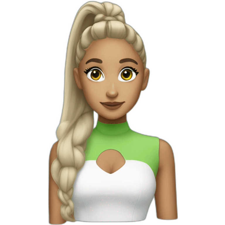 green ariana grande emoji