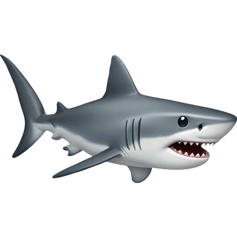 shark with top emoji