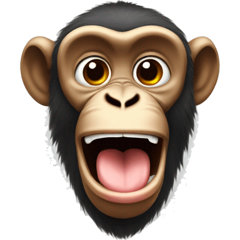 Monkey sticking tongue out emoji