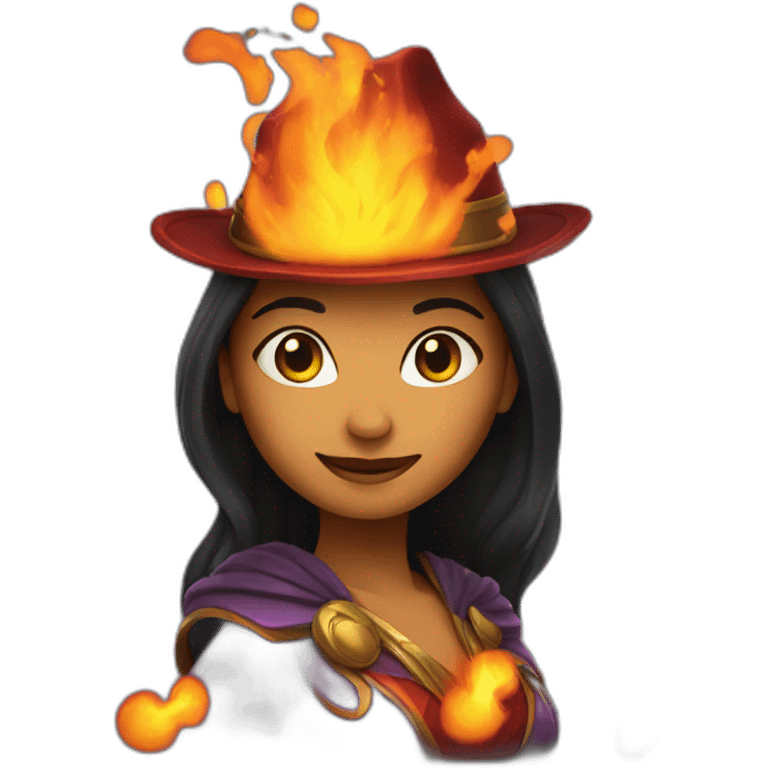 magic fire woman emoji