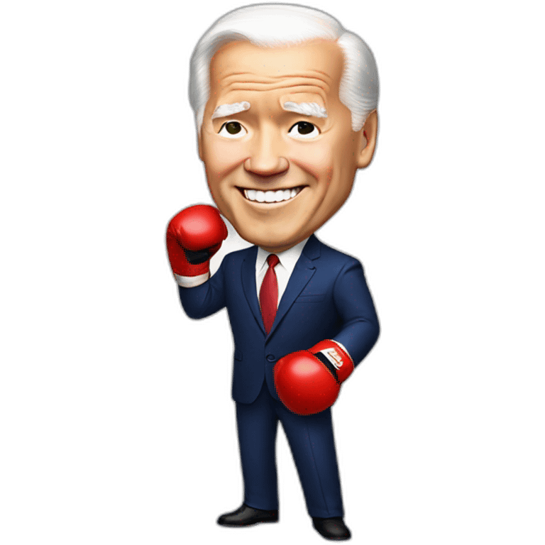 President Xi boxing Joe Biden emoji