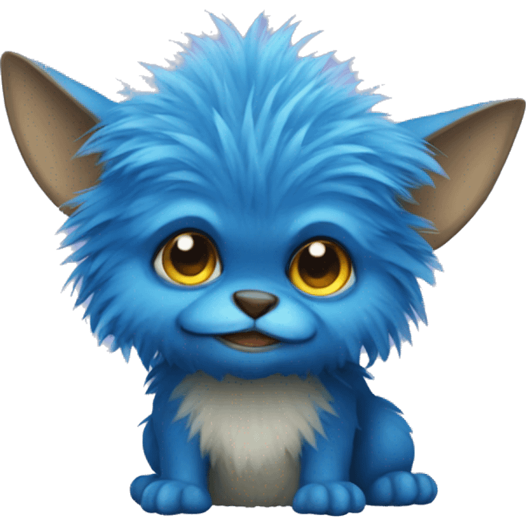 Blue Furry Gremlin emoji