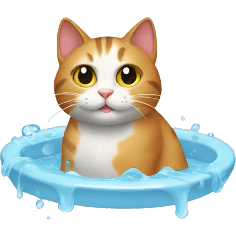 cat bathing  emoji