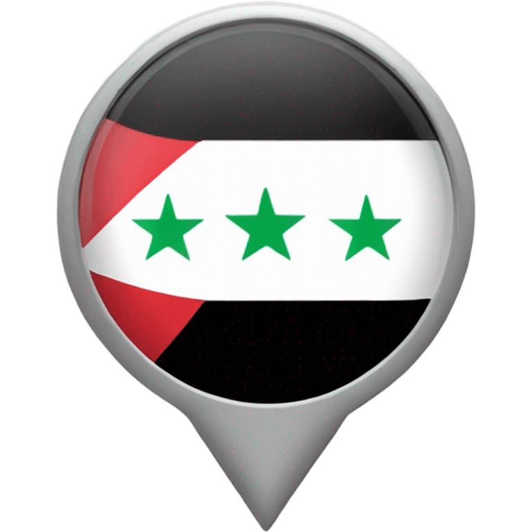 Free Syria flag iOS style emoji