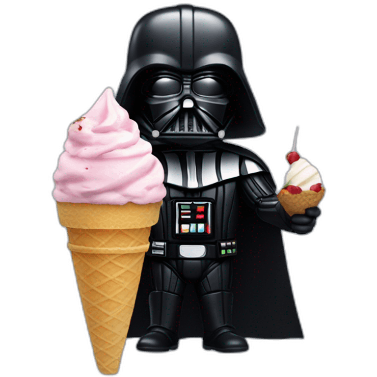 Dart Vader with ice cream emoji