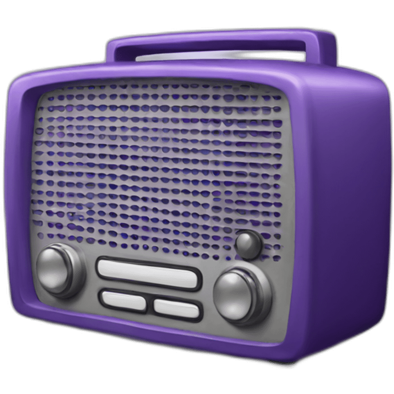 purple Radio emoji