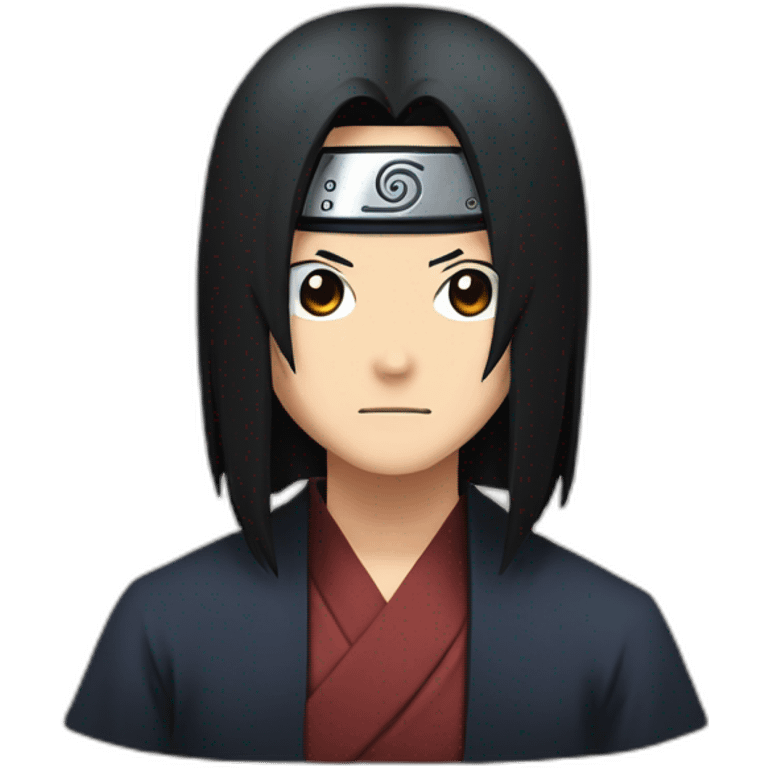 portait of itachi uchiha emoji