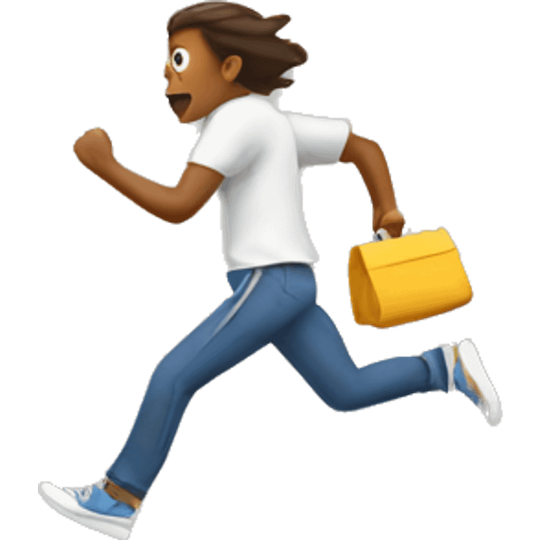 Running away person emoji