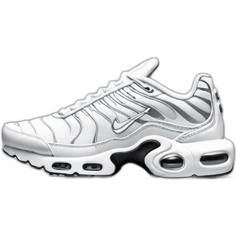 nike air max plus full white emoji