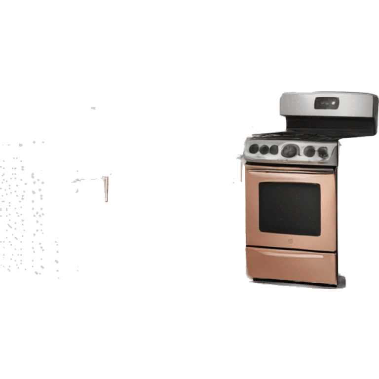 Realistic front facing white and rose gold hanging kitchen cabinets  emoji