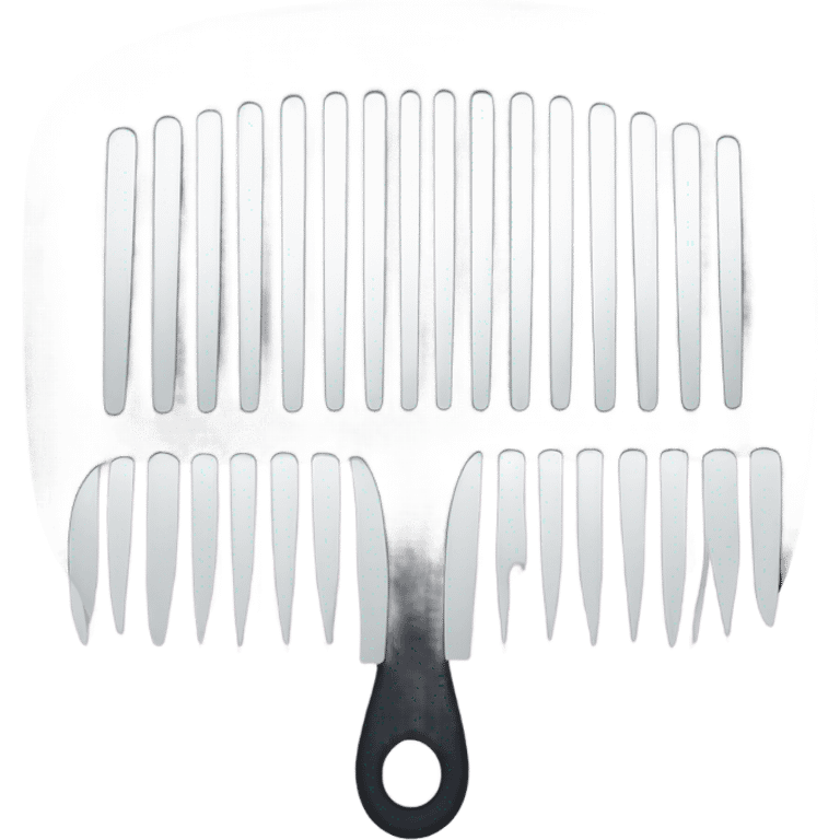 Wide tooth comb emoji