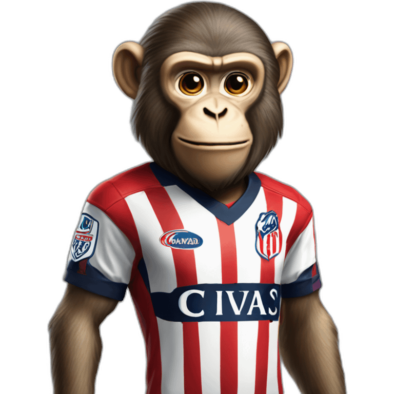 Monkey chivas with a jersey on emoji