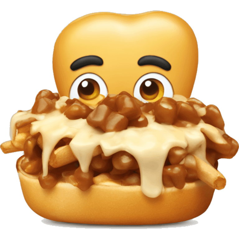 Poutine mange des poutines emoji