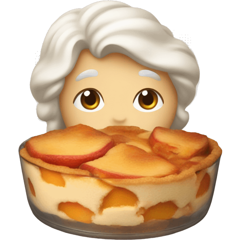 peach cobbler emoji