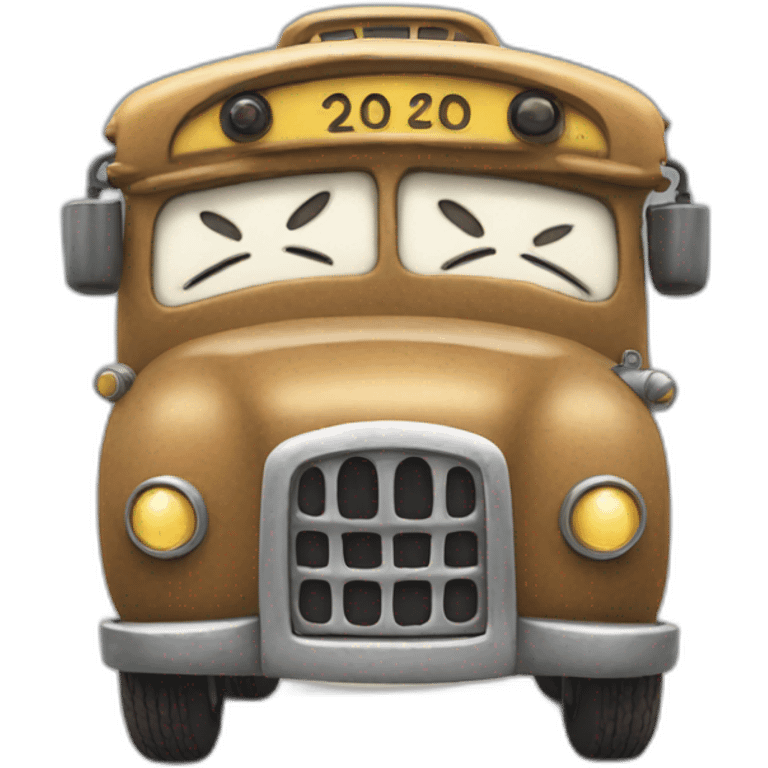 The Cat bus Totoro emoji