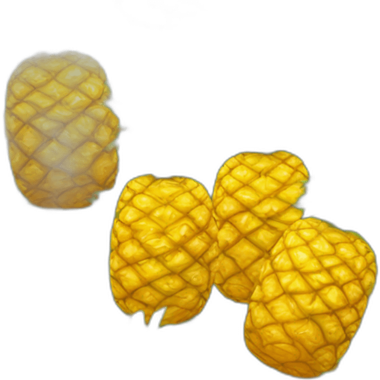 giant fresh pineapple emoji