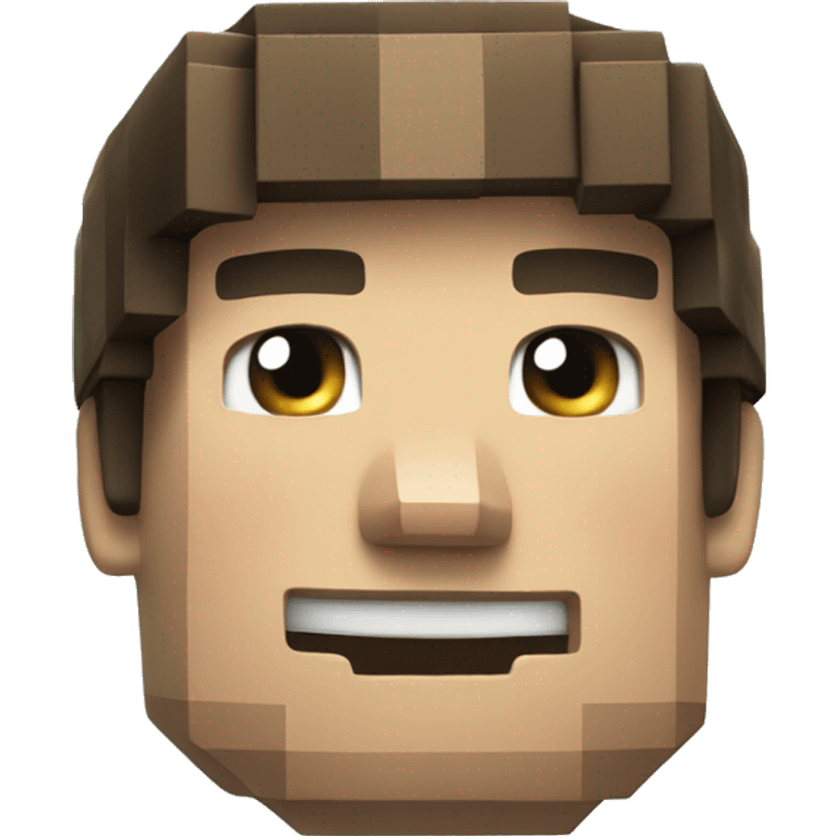 minecraft steve smiling emoji