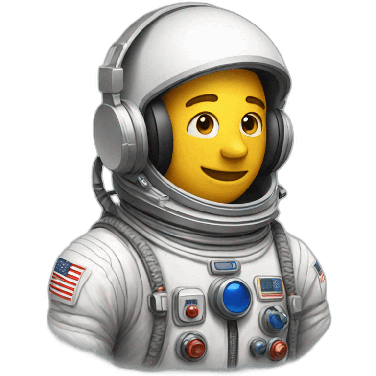 AN ASTRONAUT WITH HEADPHONES emoji