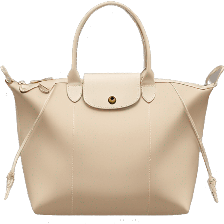 beige longchamp bag emoji