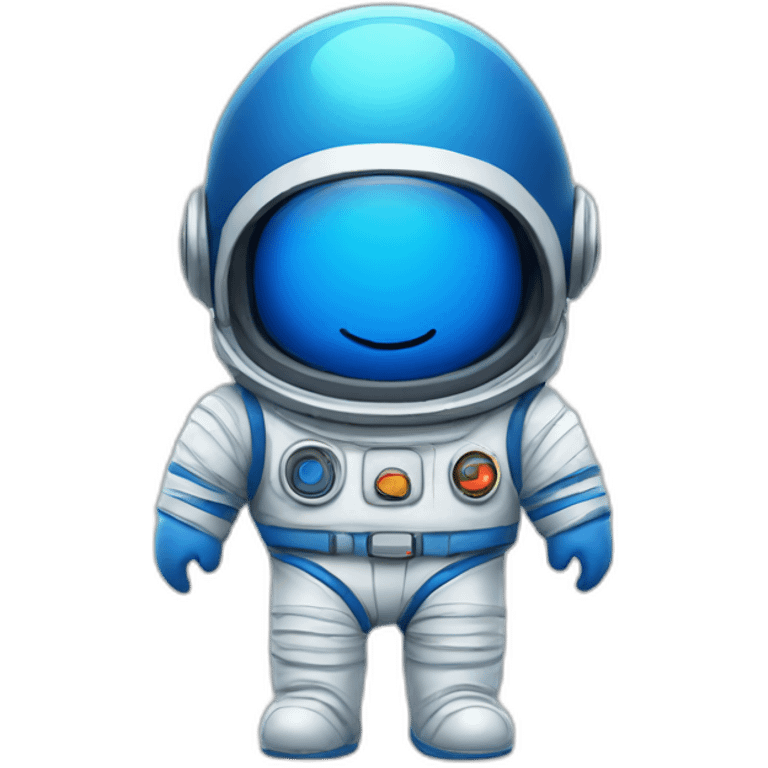 blue cute spaceman emoji