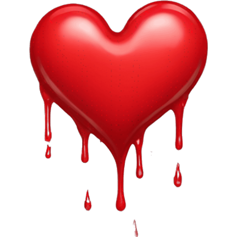 bleeding red heart emoji