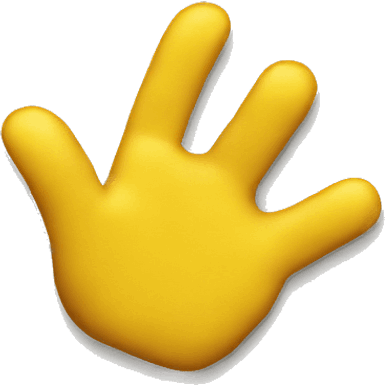 Standard yellow hand emoji making a C emoji