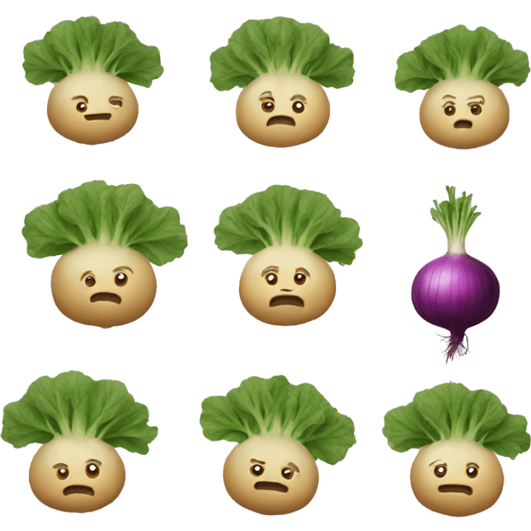 Turnip IPhone Style Emoji  emoji