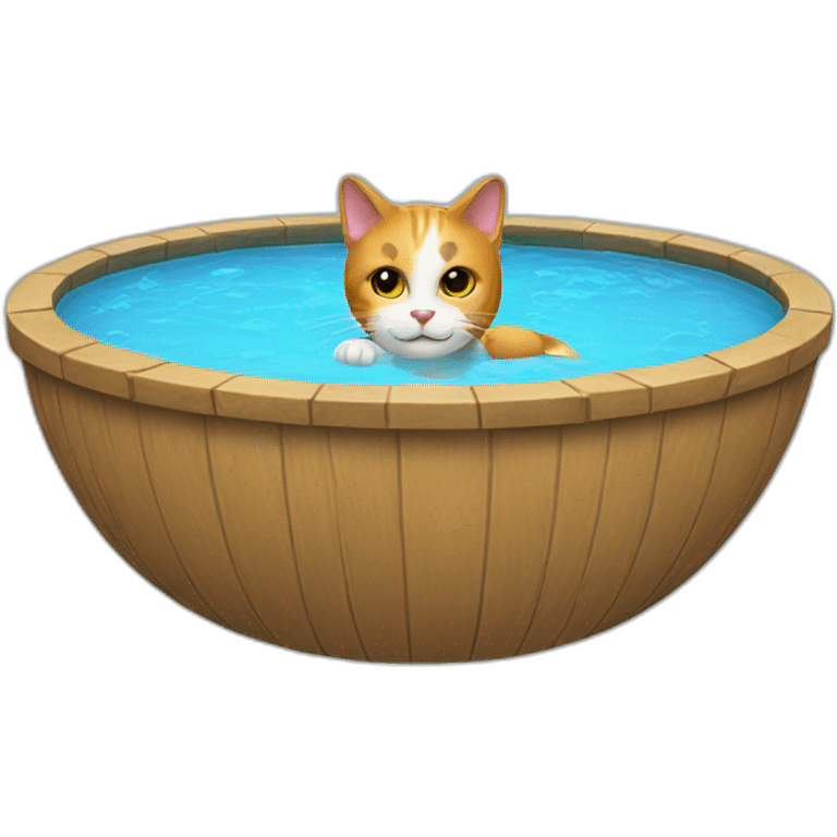 Cat pool emoji