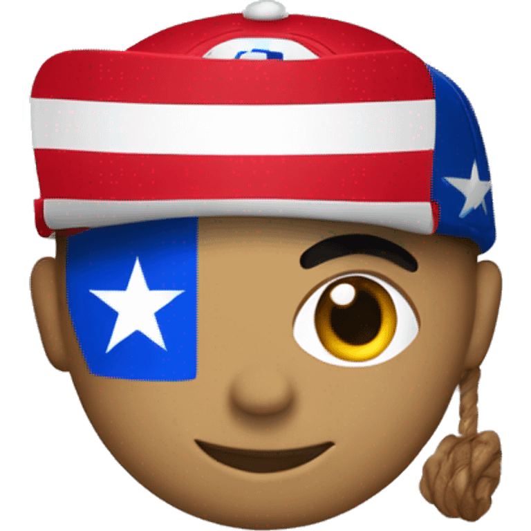 Puerto Rican flag and Mets logo emoji