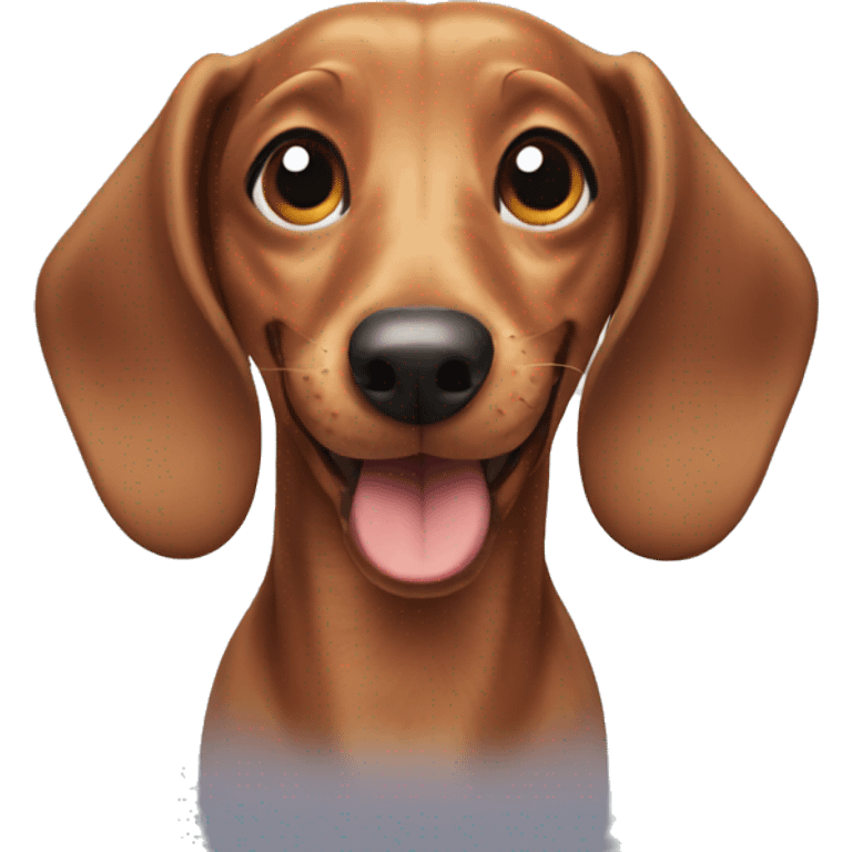 Happy dachshund  emoji