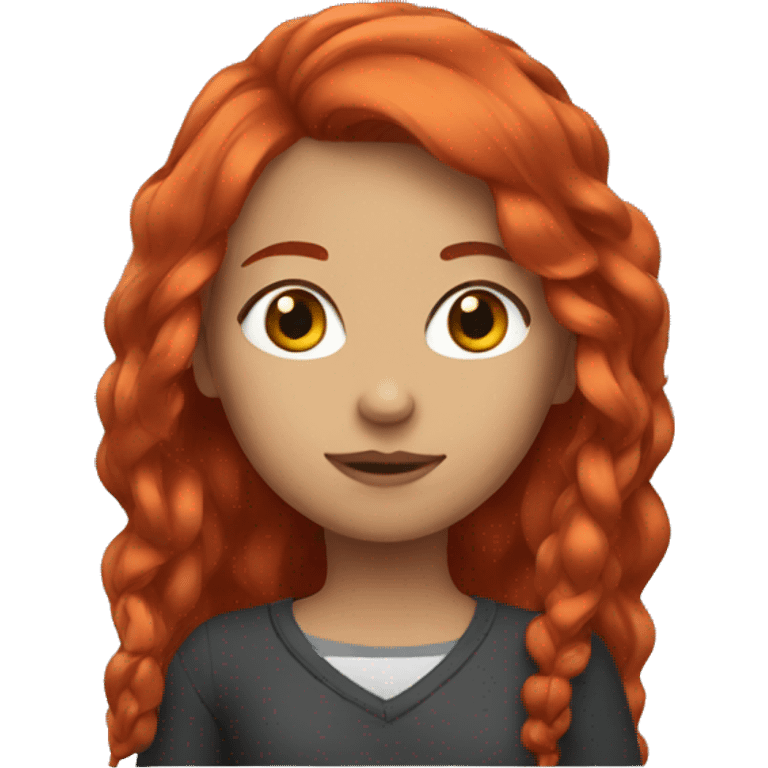 Girl with red hair  emoji