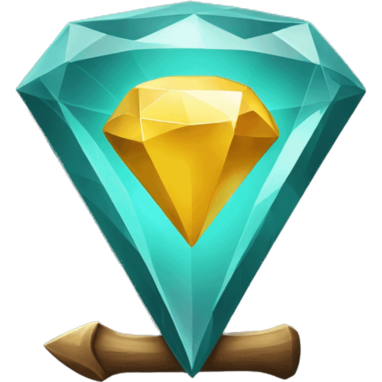 dig diamond with pickaxe emoji