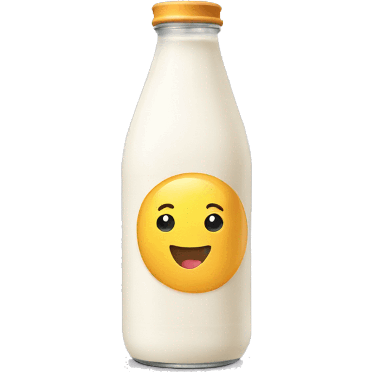 Paper Bottled milk emoji