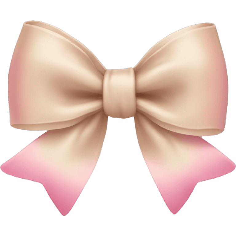 Pink/beige bow  emoji