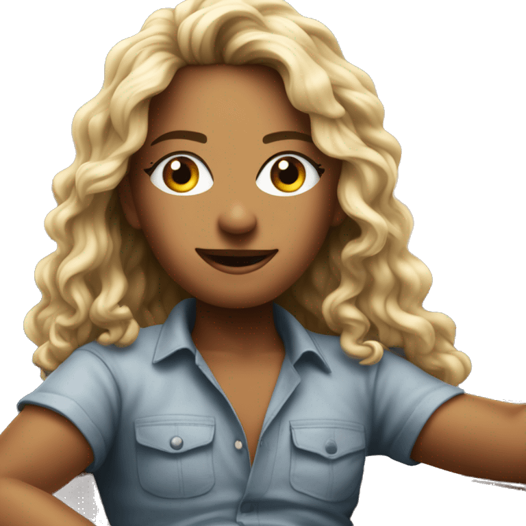 A celebrity sitted on a yacht on the indian ocean  emoji